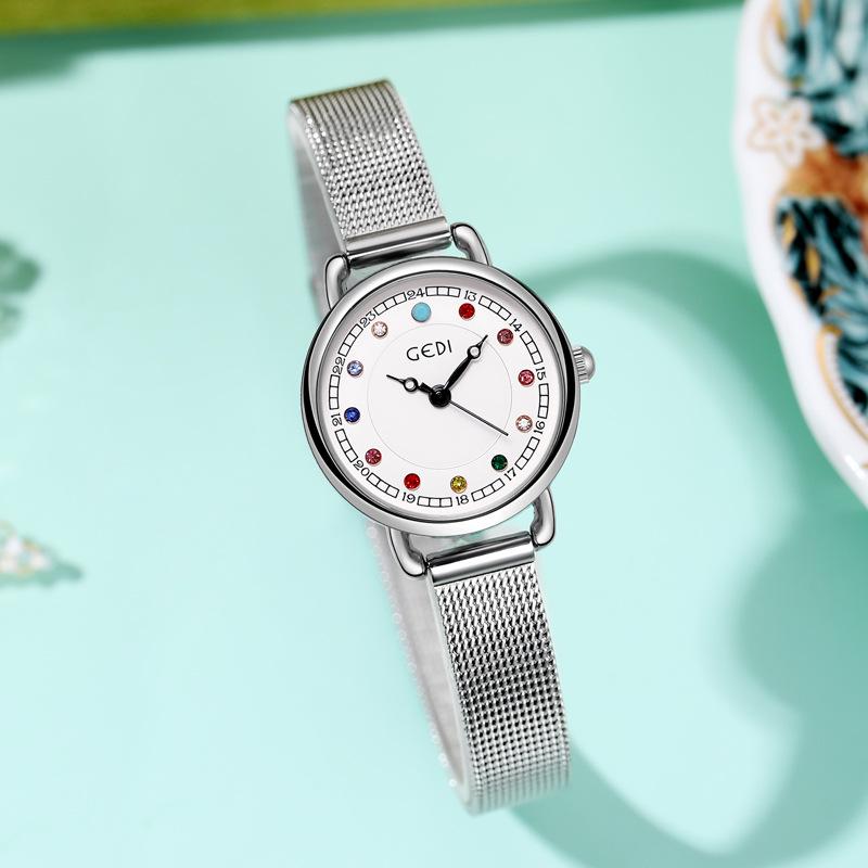 Light Luxury Birthstone High Value Women'S Watch Small Exquisite Waterproof Quartz Watch Niche High Sense Women'S Watch