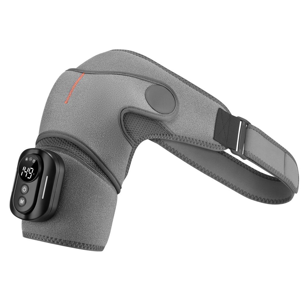 Vibration massager Smart Massage Machine Heating Shoulder Massage Belt Adjustable Led Hot Compress Heating Shoulder Shawl