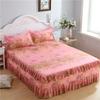 3PCS Bett Rock Baumwolle Bettdecke Set Stickerei Bett Kleid Kissenbezüge 3 Teile/satz Für König/Königin Doppel 1,5/1,8/2M Blatt Abdeckung