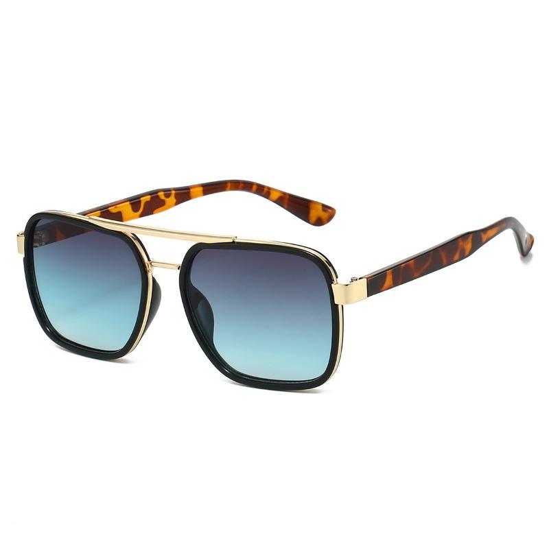 Nicht polarisierte Europa und Amerika Mode Sonnenschutz Lichtblockierende Sonnenbrille Herren Damen Quadratische Bequeme Brille