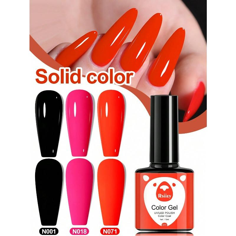 1pc 7.3ml Gel Nail Polish, French Nail Polish, Soak Off UV Light Cure Gel Polish, Art Design Manicure Salon DIY Salon Gel