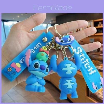 Adorable Cartoon Stitch Backpack Keychain Plush Simple Cute Keyring Accessory