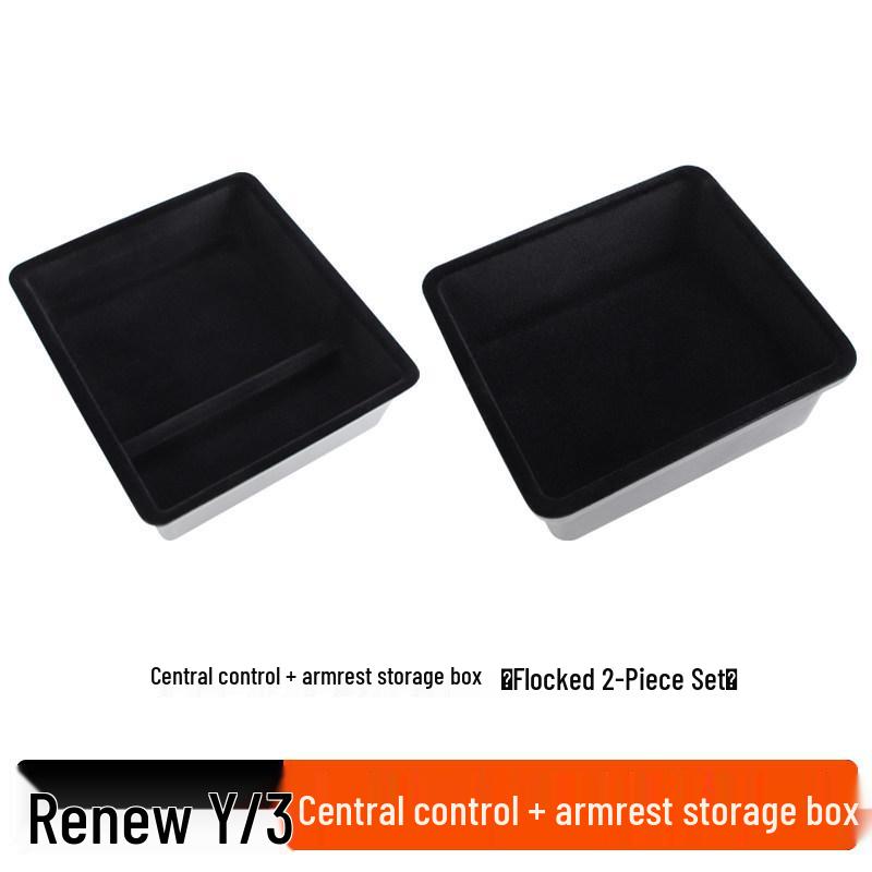 Transparent Armrest Storage Box for Tesla Model YL/Y/3 (Six-Seater)