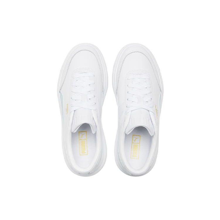 Puma Oslo Maja Lightweight Durable Non-Slip Low-Top Skate Shoes Women Sneakers White Blue 374864-03
