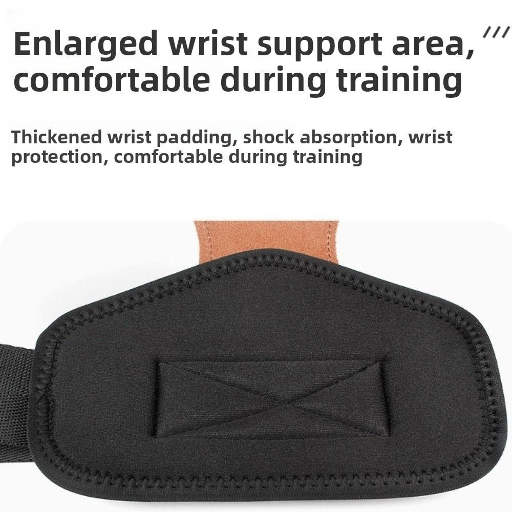 1 Pair Thicken Fitness Power Straps Non-slip Deadlift Power Straps Sports Wrist Pads  Pull-ups
