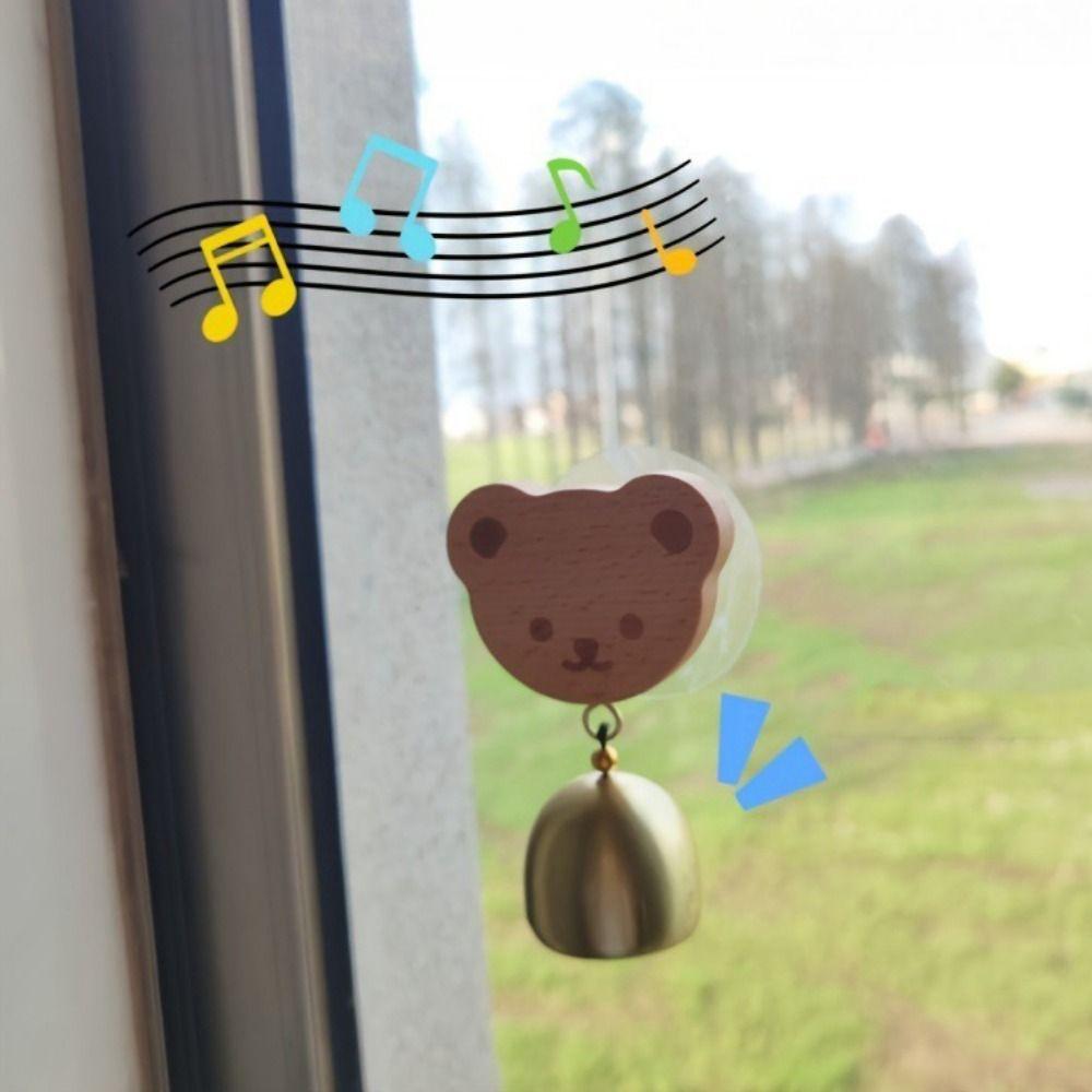 Rabbit/Cat Shape Bear Doorbell Cartoon Shopkeepers Bell Delightful Sound Wind Chimes  Garden
