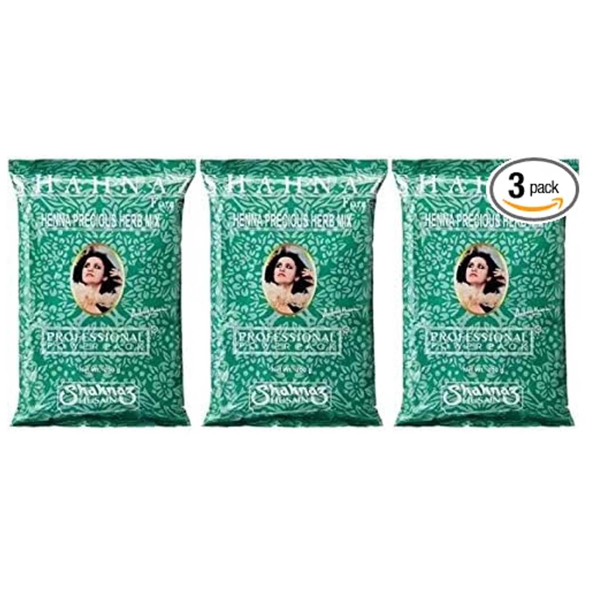 

Shahnaz Husain Natural Henna Hair Color Powder 3 x 200 g Each Organic Chemical Free Plant Based Blend Pack