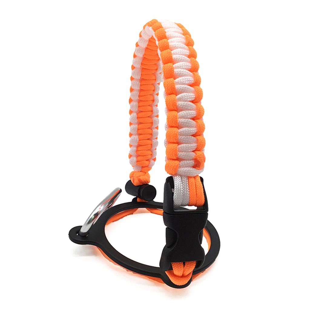 Trinkflaschenriemen Paracord Trinkflaschen-Tragegriff mit Sicherheitsringen und Karabiner für Hydro Flask Weithalsflasche