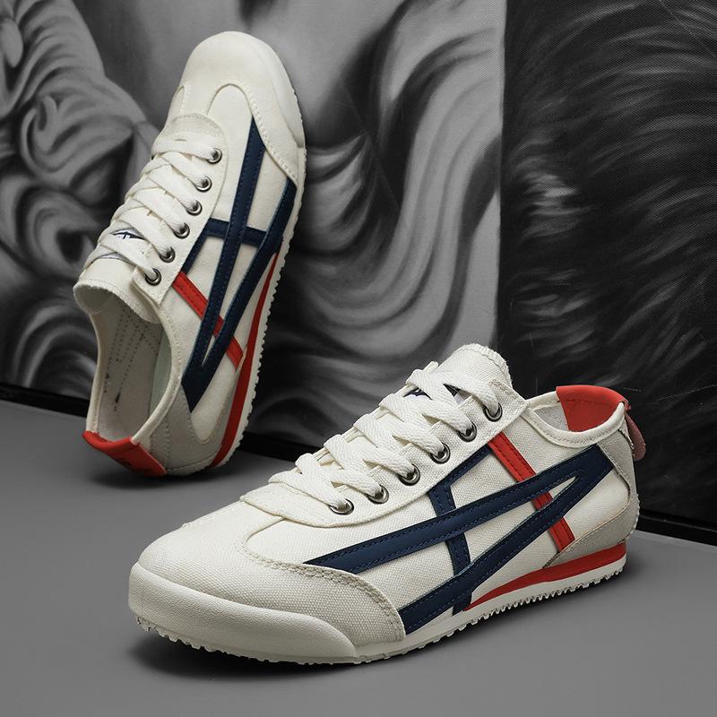 Summer Men's Canvas Shoes Breathable Comfortable Non Slip Casual Shoes Fashion Lightweight Outdoor Walking Flats Shoes
