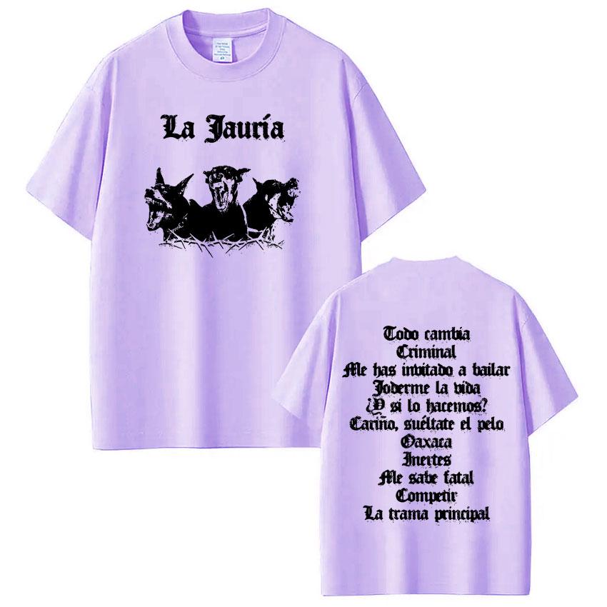 

La Jauria Album Tour Rapper Dani Fernandez Print T Shirt Men Women Fashion Casual Cotton Tshirts Harajuku Tshirts Streetwear 4XL