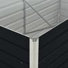 VidaXL Jardinière 160 x 80 x 45 cm Acier galvanisé Anthracite