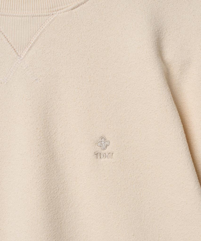 TTUDEMENT Clover Boucle Sweatshirt Ivory