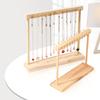 1pc, Solid Wood Necklace Hook Display Stand