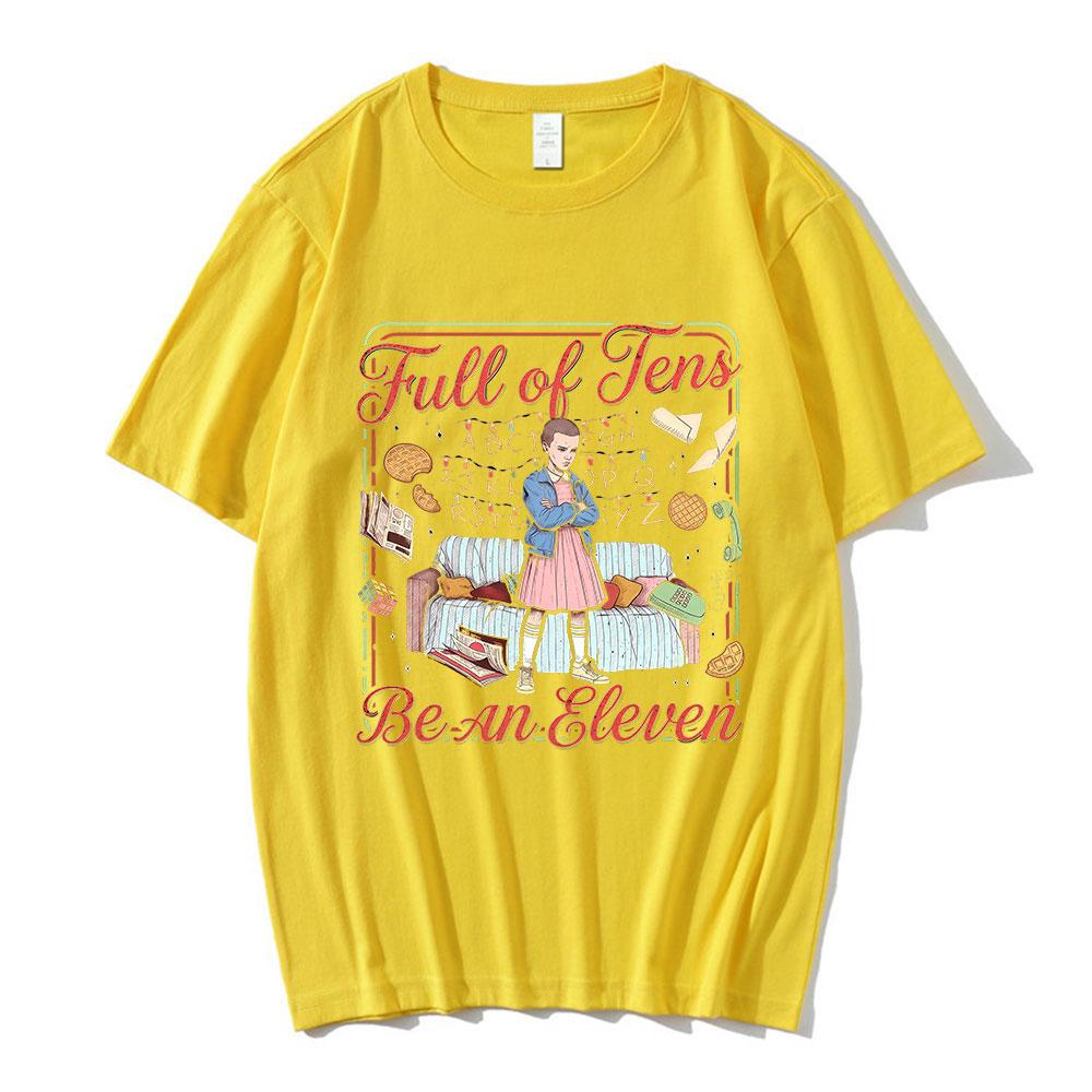 Elf Eddie Munson Demogorgon Grafik T-Shirt Herren Damen Baumwolle Lässige T-Shirts Mode Locker Sommer Kurzarm Streetwear
