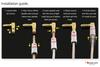 Nakamichi Excel Series 24K Gold Plated Banana Plugs 12 AWG 18 AWG Gauge Size 4mm Speaker Amplifier AV Stereo Home Theater Audio Wire Cable Screw