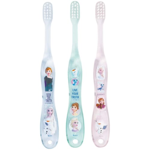 Skater Children's Toothbrush, Soft, for Preschoolers, Ages 3-5, Set of 3, Disney Frozen 2 Design, Girls, TB5SCT-A
