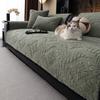 1pcs Solid Color Winter Warm Soft Sofa Cover Universal Anti Cat Scratch Seat Cushion for Home Living Room