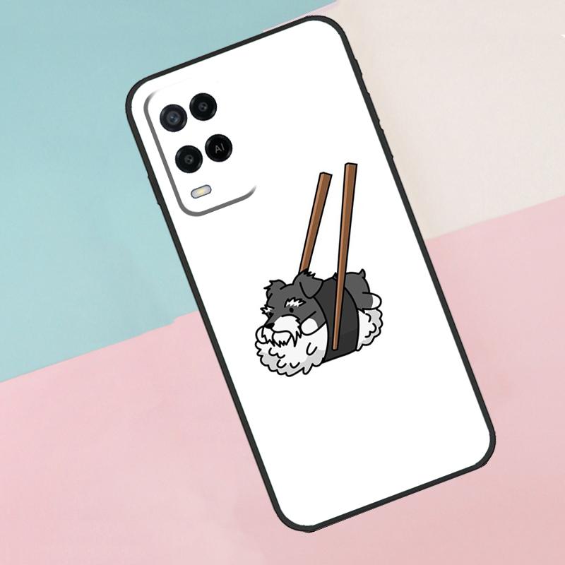 Schnauzer Puppy Dog For Oppo A40 A60 A80 A18 A38 A58 A78 A98 A79 A16 A76 A96 A15 A74 A94 A54 A77 A17 Phone Case