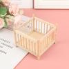 1Pc 1:12 DollHouse Miniature Wooden Baby Bed Dolls Furniture Accessories Toys