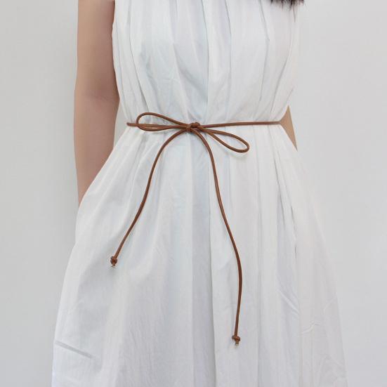 Women Belt Imitation Thin Belt Coats Waistband Casual Office Dresses Shirts Sweaters Leather Wear-Resistant