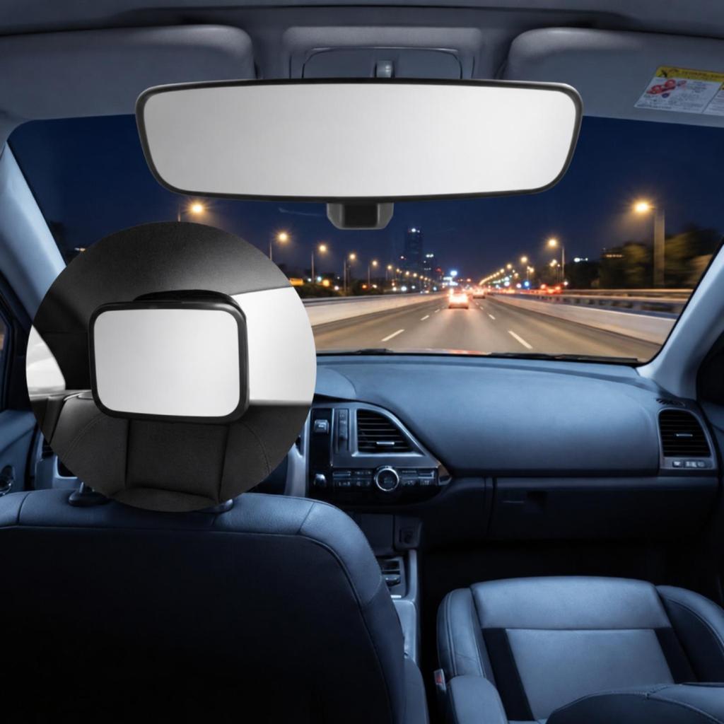 Backseat Baby Viewing Mirror No Tools Required Headrest-Mounted