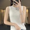Women Tank Sleeveless MODERN NEW SAGA Summer T-shirt Knit Top Lace Basic Vest Female O-neck