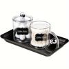 2pcs Transparent Plastic Medicine Can Set, Makeup Storage Box Cotton Balls, Cotton Swabs, Cotton Pads Storage