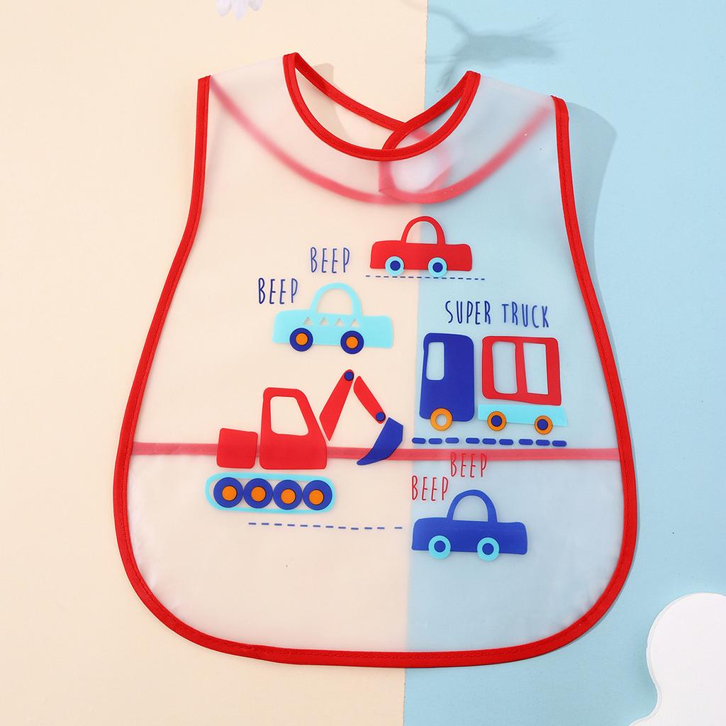 Cartoon Baby Bibs Waterproof Newborn Bandanas Feeding Baby Burp Cloths Girls Boys Saliva Towel Print Apron