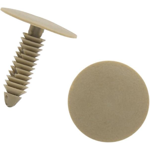 20pcs 7mm Hole Car Plastic Trim Door Panel Retainer Clips Rivet Beige for Automobile Stylish Design