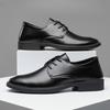 Fashion Luxury Men's Formal Shoes Fashion Pointed Casual Leather Shoe Business Dress Shoes for Men Wedding Shoes Laced Oxford Footwear