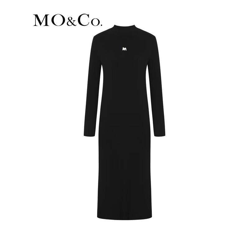 MO&Co. M Logo Wool Blend Knitted Dress
