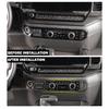 Black Wood AC Conditioner Switch Control Pannel Trim for Chevy Silverado 2022+