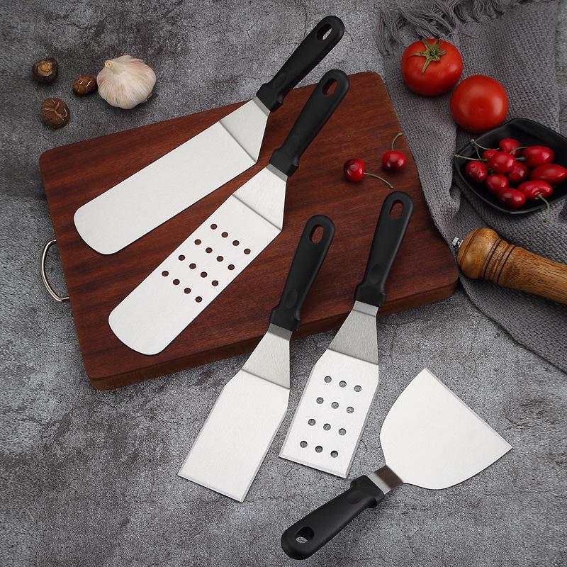 Stainless Steel Teppanyaki & Cooking Spatula Set - Steak, BBQ, Baking Utensils