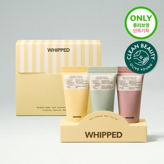 WHIPPED Vegan Pack Cleanser Gift Set 25g X 3 (Mug Tree + Fig Butter + Yuzu Grapefruit)