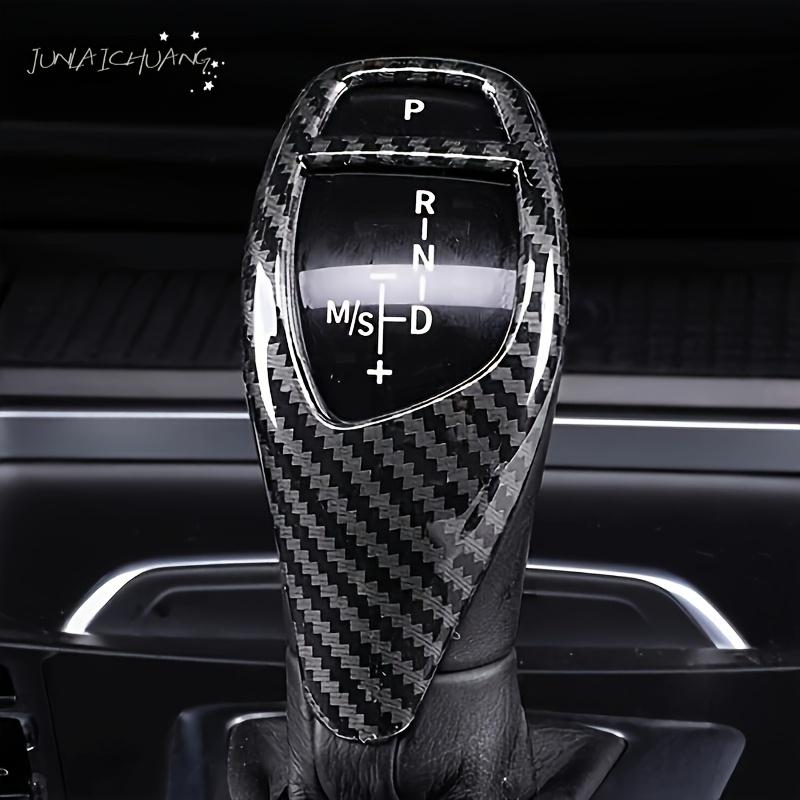 Carbon Fiber Gear Shift Knob Cover for BMW F20 F21 F22 F23 F30 F32 F34 F35 F36 F06 F12 F25 F26 F15 F16 Premium Interior with Precision Fit & Stylish