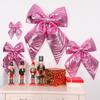 Christmas Decoration Bow, Store Celebration, Hanging Props, Pink, Wedding Ceremony, Decoration, Large Bow, Handmade