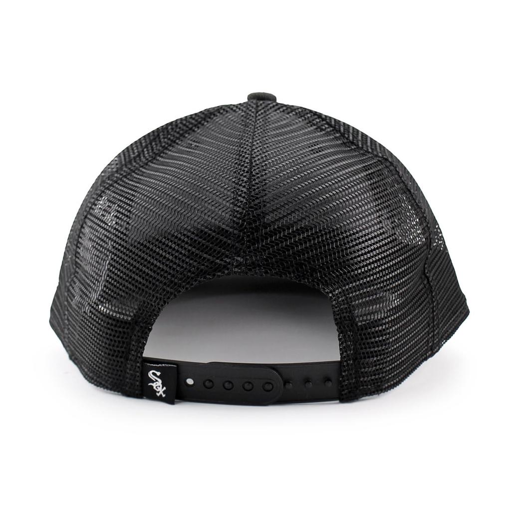 [New Era] Mesh Cap LP9FIFTY Chicago White Sox MLB TRUCKER MESH CAP BLACK CHICAGO WHITE SOX LOW PROFILE SNAPBACK SNAPBACK Hat 950 [Used]