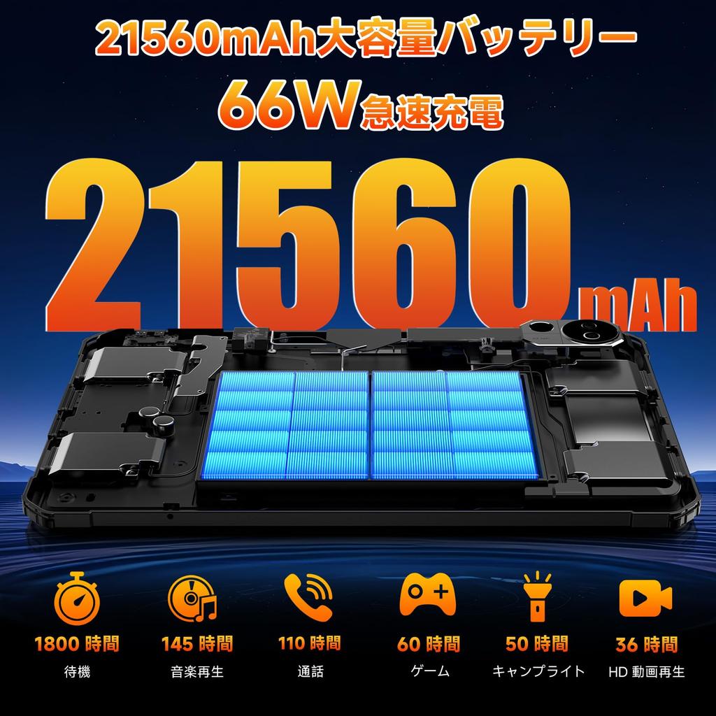 FOSSiBOT DT3 Wasserdichtes Tablet für die Badewanne 32 GB RAM 256 GB ROM 2K IPS Android 15 Tablet 21560mAh Akku 66W Schnellladung Dimensity 7300 Android 64MP Fingerabdruck