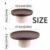 Round Wood Cake Stand Vintage Tabletop Fruit Candy Tray High Feet Fruit Plate  Party Display