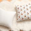 18×18in Quilted Ghost Pumpkin Plush Pillow Cover, Cute Cartoon Design for Halloween Home Decor. Pillow Insert Excluded.