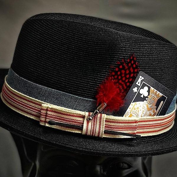 Feather Striped Bow Solid Color Men And Women Elegant British Retro Straw Top Hat