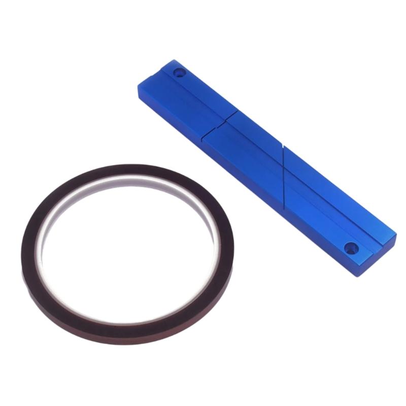 1/4 10in Set Tape Splicing and Leader Tape sound Metal Splicing Kit for Open Reel Tape Recorders