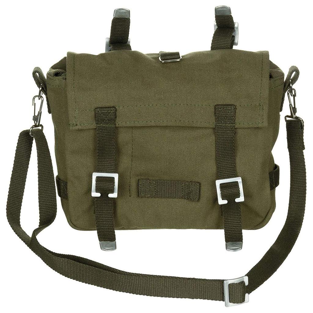 German Federal Combat Cotton Small OD GREEN [MFH] Bag, 100% Canvas, 24x20x8cm, 4L, -