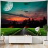 Prairie Night Scene Starry Sky Pattern Tapestry Home Wall Decoration Tapestry Bedroom Living Room Tapestry