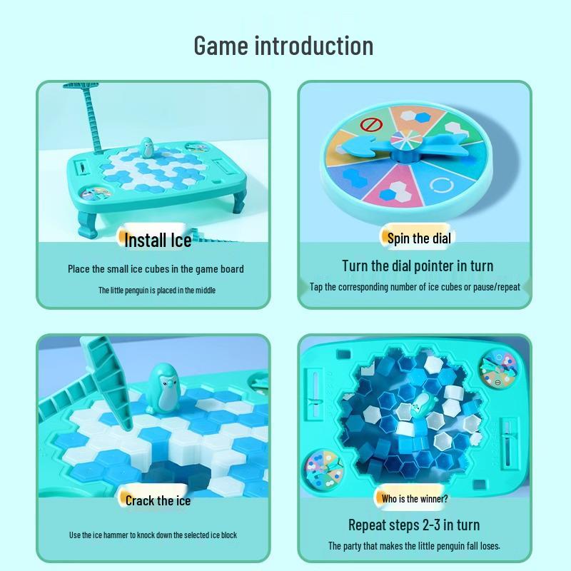 Icebreaker Penguin Rescue Game: Educational, Concentration and Strategy Toy for Boys and Girls