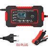 12V6A 1 Set Battery Charger for Car Motorcycle with Digital Display EU Plug Reverse Protection Suitable for Lead Acid Batteries