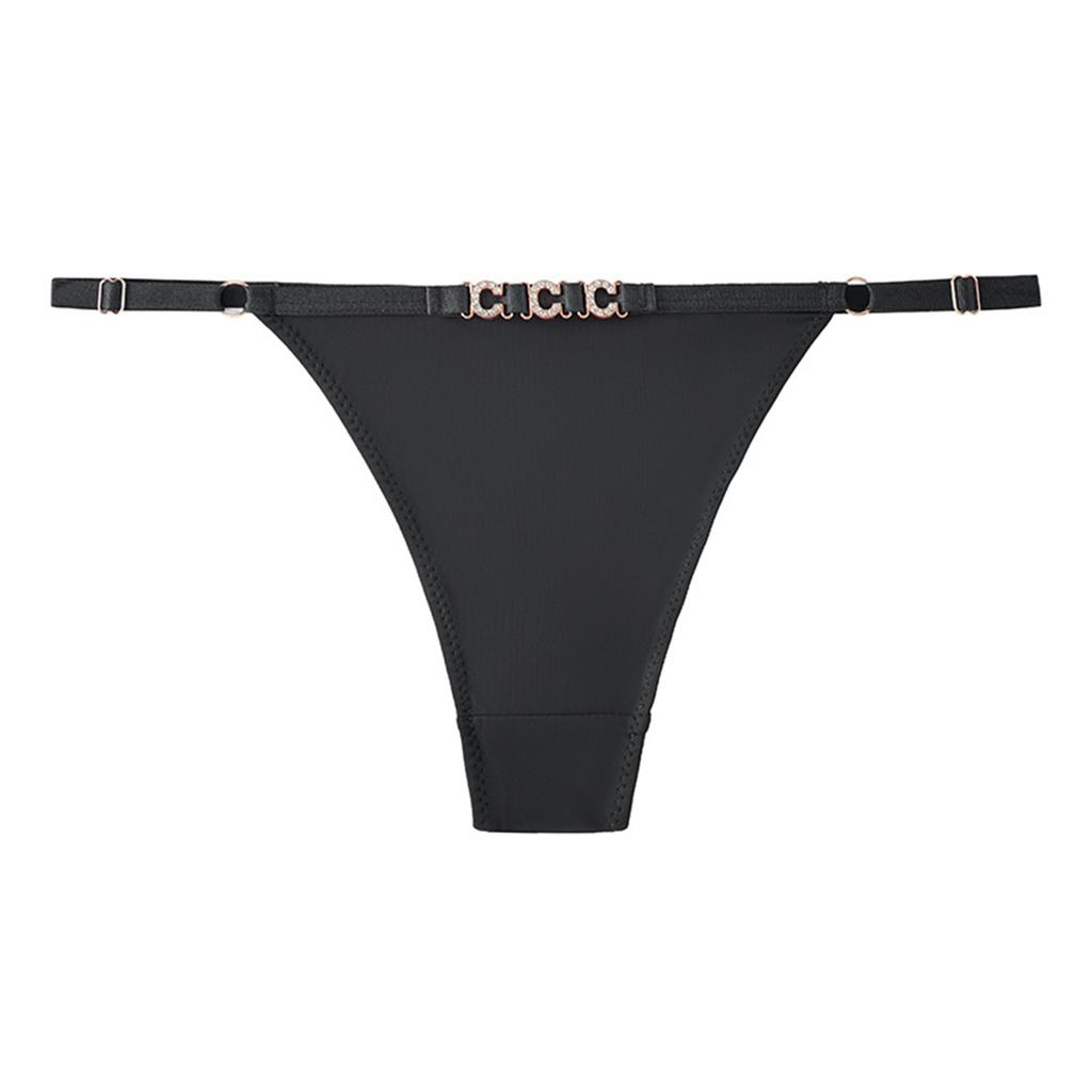 Ladies' Low Waisted Underwear With Sexy Thin Straps And Letter Sexy Underwear