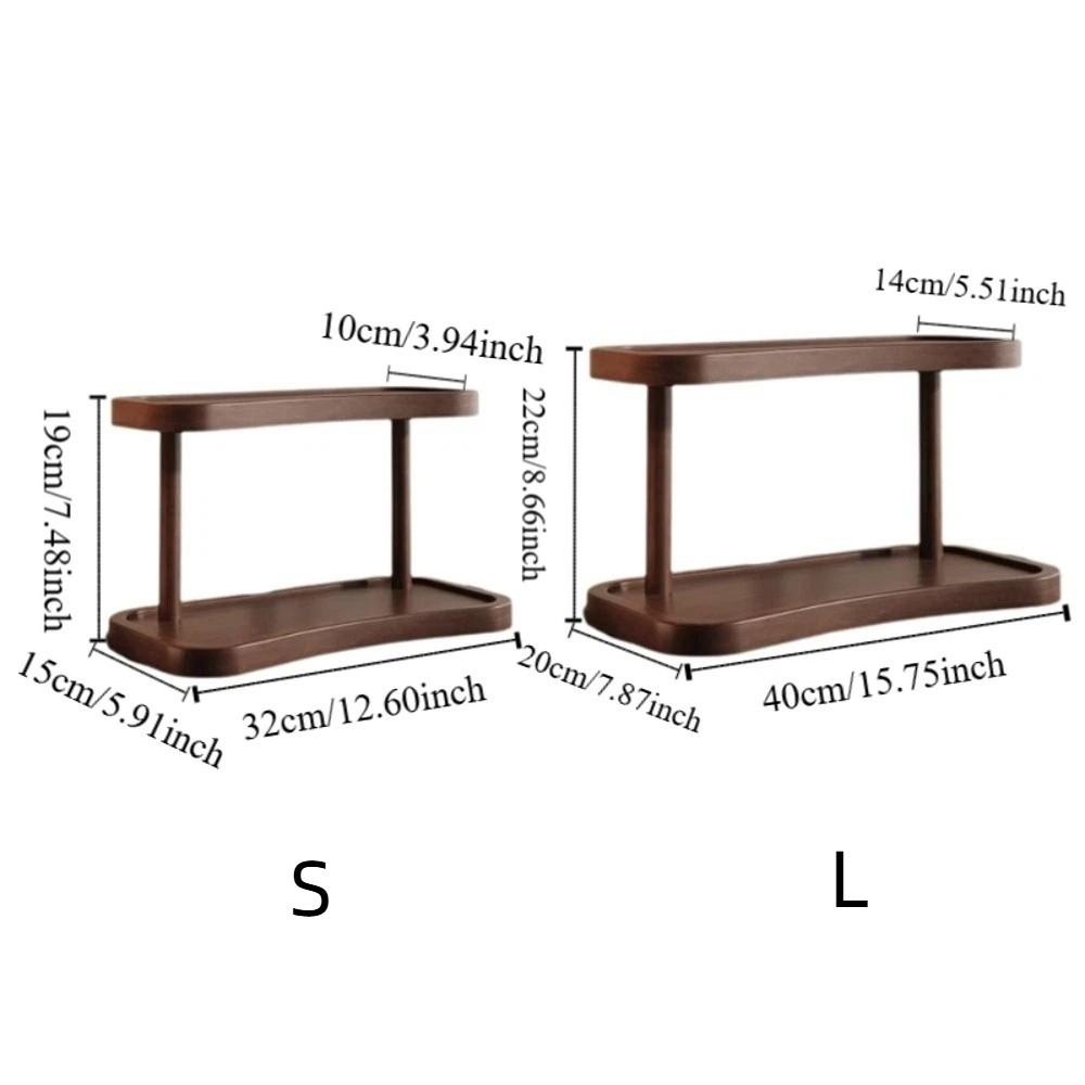 Wooden Desktop Storage Rack Minimalist Spice Jar Storage Holder Display Rack  Jewelry Storage