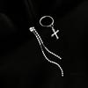 Asymmetrical Chain Earrings Femininity Simple New Internet Celebrity Temperament Fashion Versatile Long Fringed Ear Chain Hair