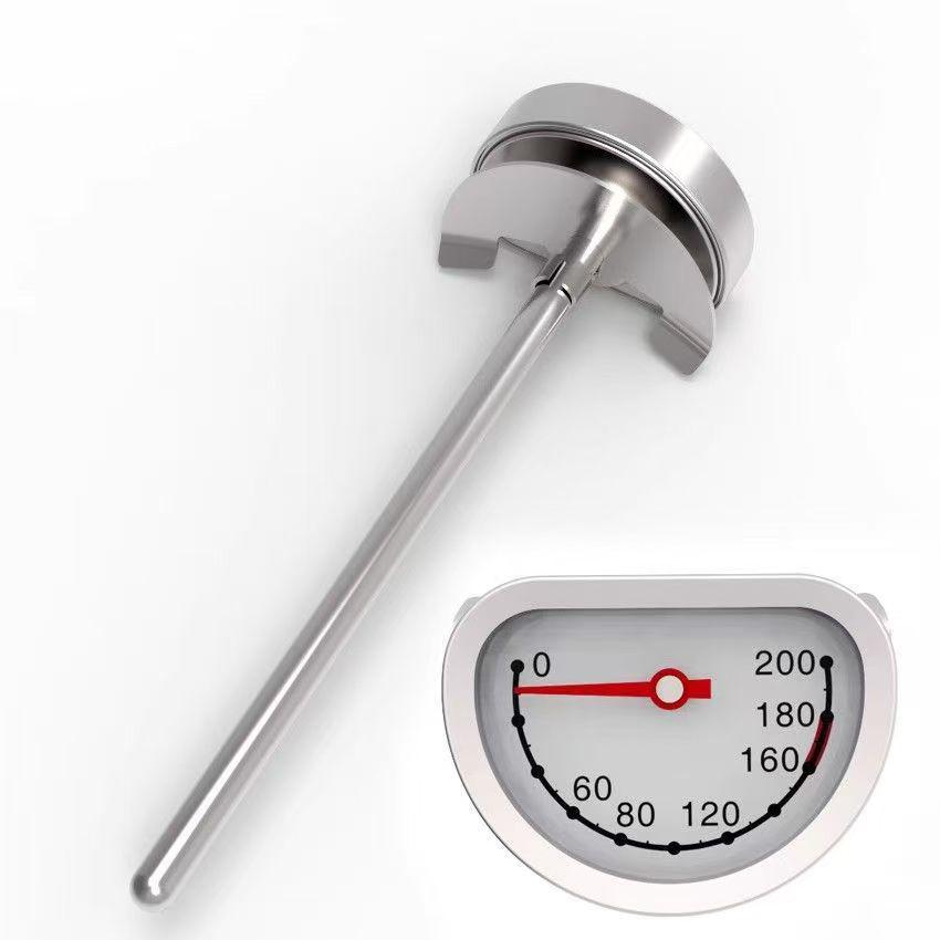 

Stainless Steel Kitchen Deep Fry Thermometer for Tempura & Fried Foods Half-circle Thermometer [Plastic Panel]